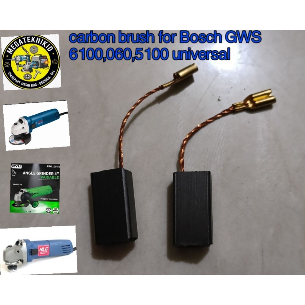 CARBON BRUSH for GWS 6-100 CB GWS -100 BOSCH/ ARENG GERINDA BOSCH