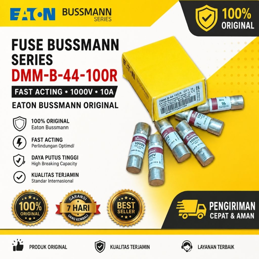 Fuse Bussman Series DMM-B-44-100R Original Eaton Bussman