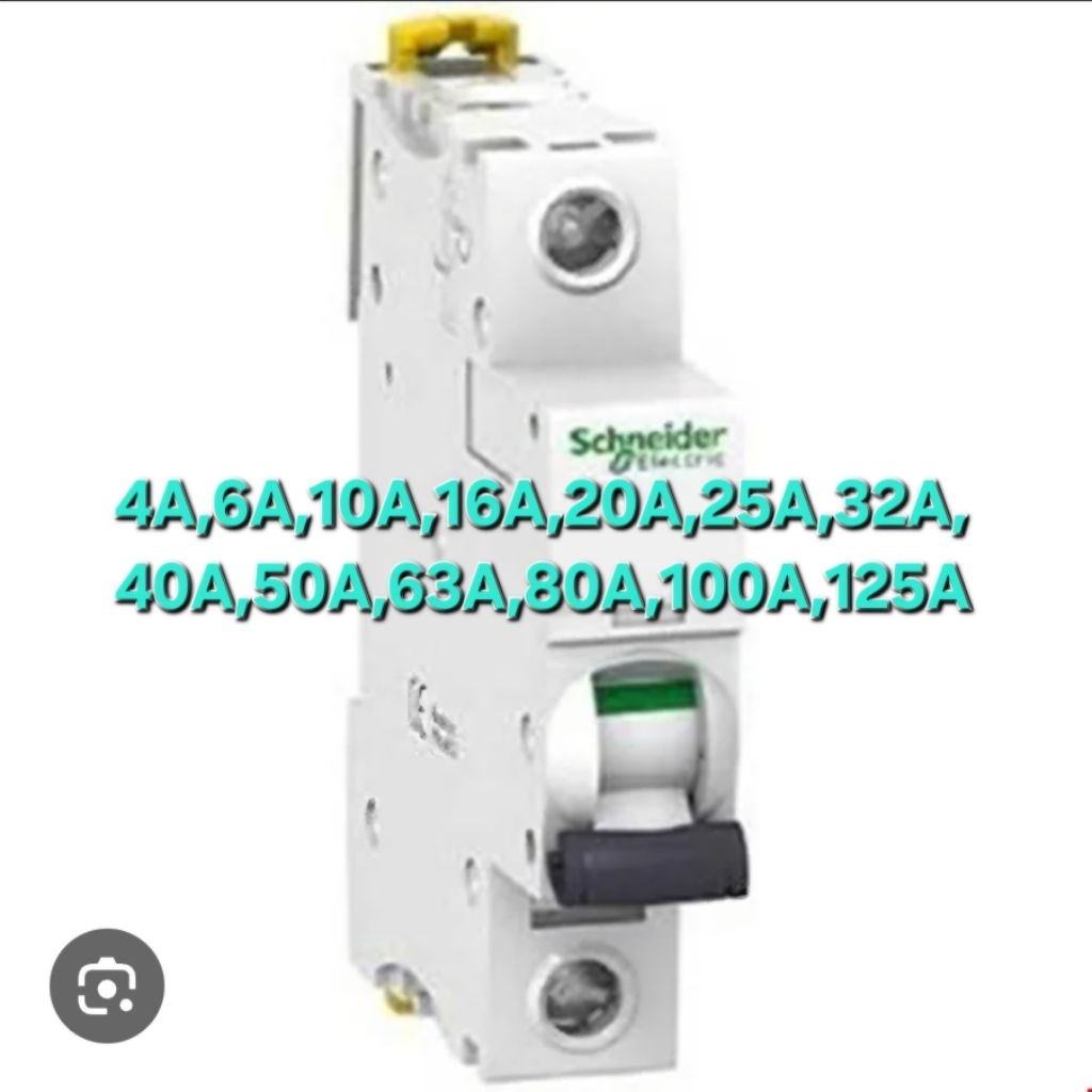 MCB Schneider (Miniature Circuit Breaker) 4A,6a,10a,16a,20a,25a,32a,40a,50a,63a,80a,100a, - 125A mer