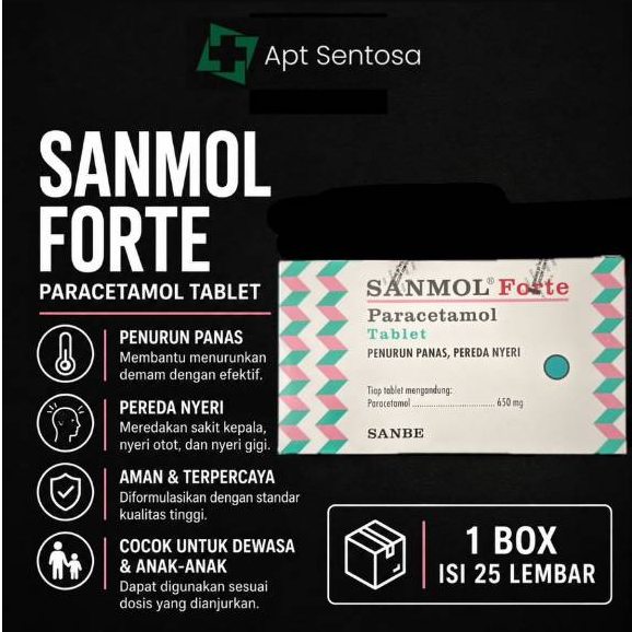 Sanmol FORTE Tablet 1 BOX / PER BOX