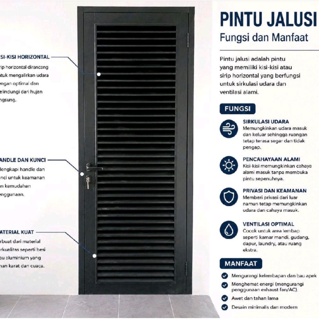 PINTU JALUSI ALUMINIUM