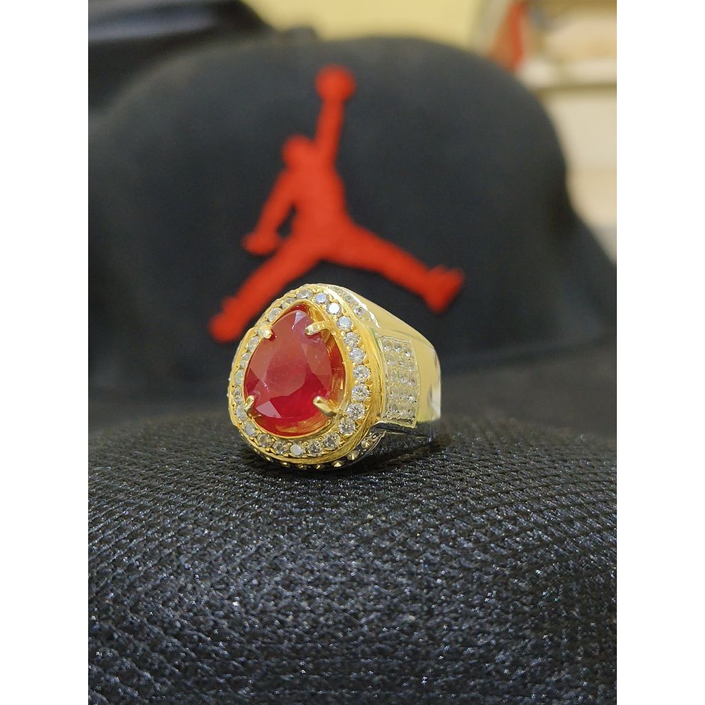 Cincin Permata Ruby Mozambique