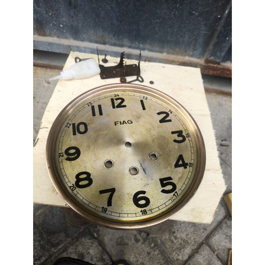 Jam Kuno merk FIAG Germany senar 8  ORIGINAL