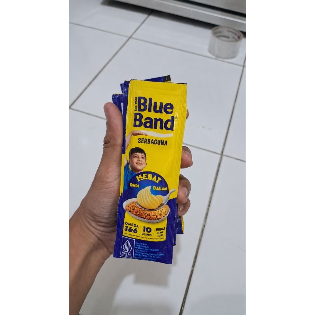 Blue Band Margarin Serbaguna 20gr - Kaya Omega 3 & 6, Vitamin, Praktis [1 Renceng@6pcs]