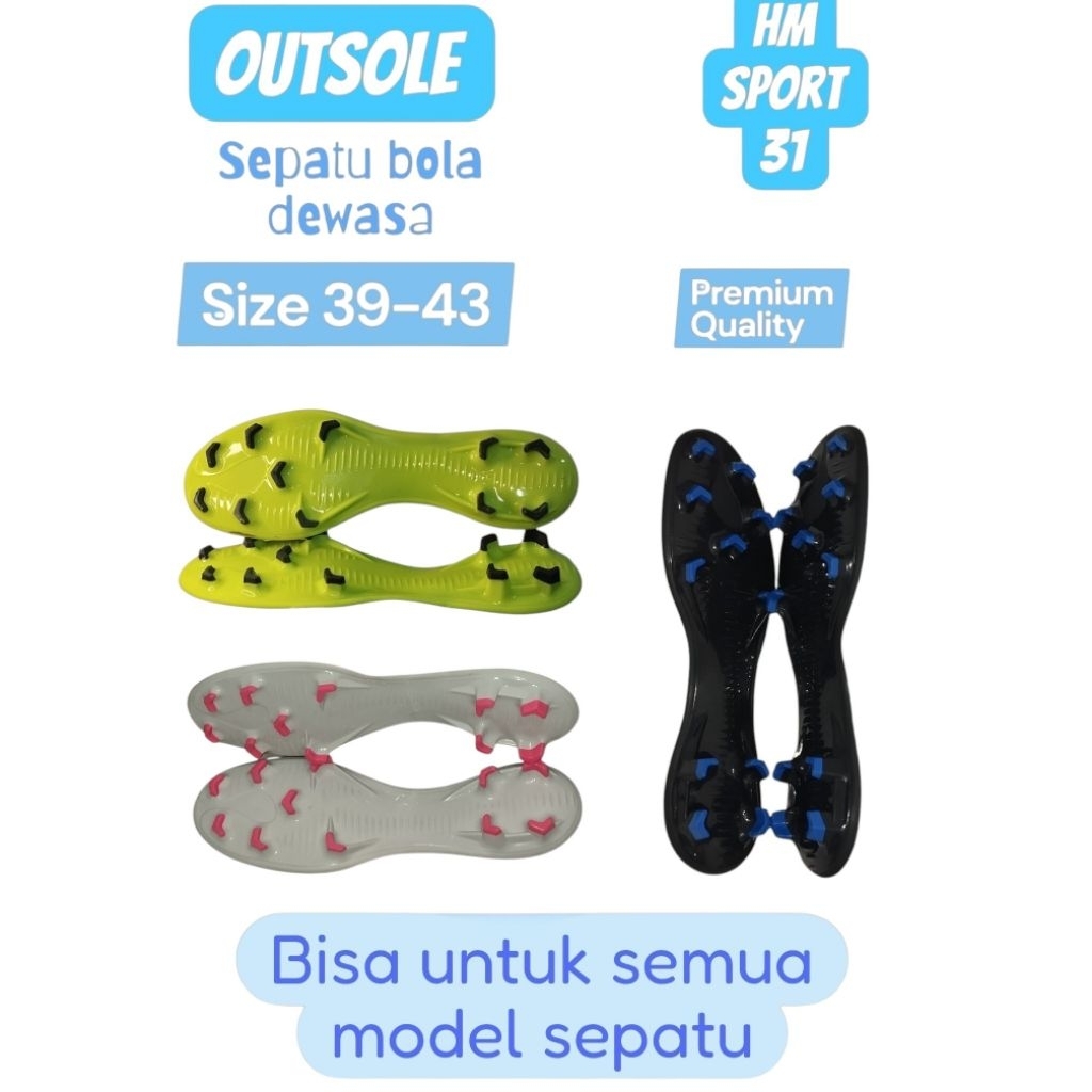 sol sepatu bola outsole sol sepatu