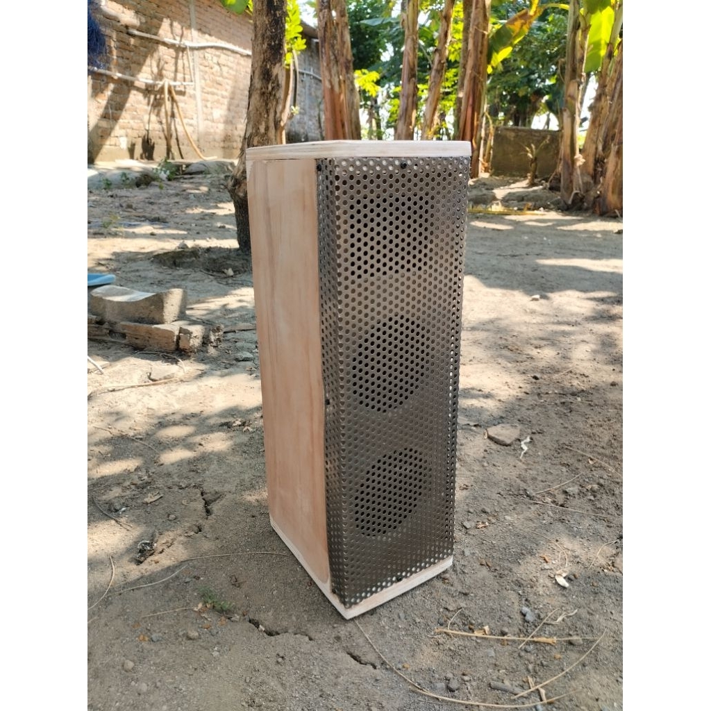 Bok Speaker Column 4 inch Dobel Plus Tweeter Komplit Grill