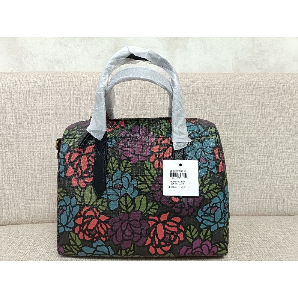FOSSIL Sydney Satchel Dark Floral