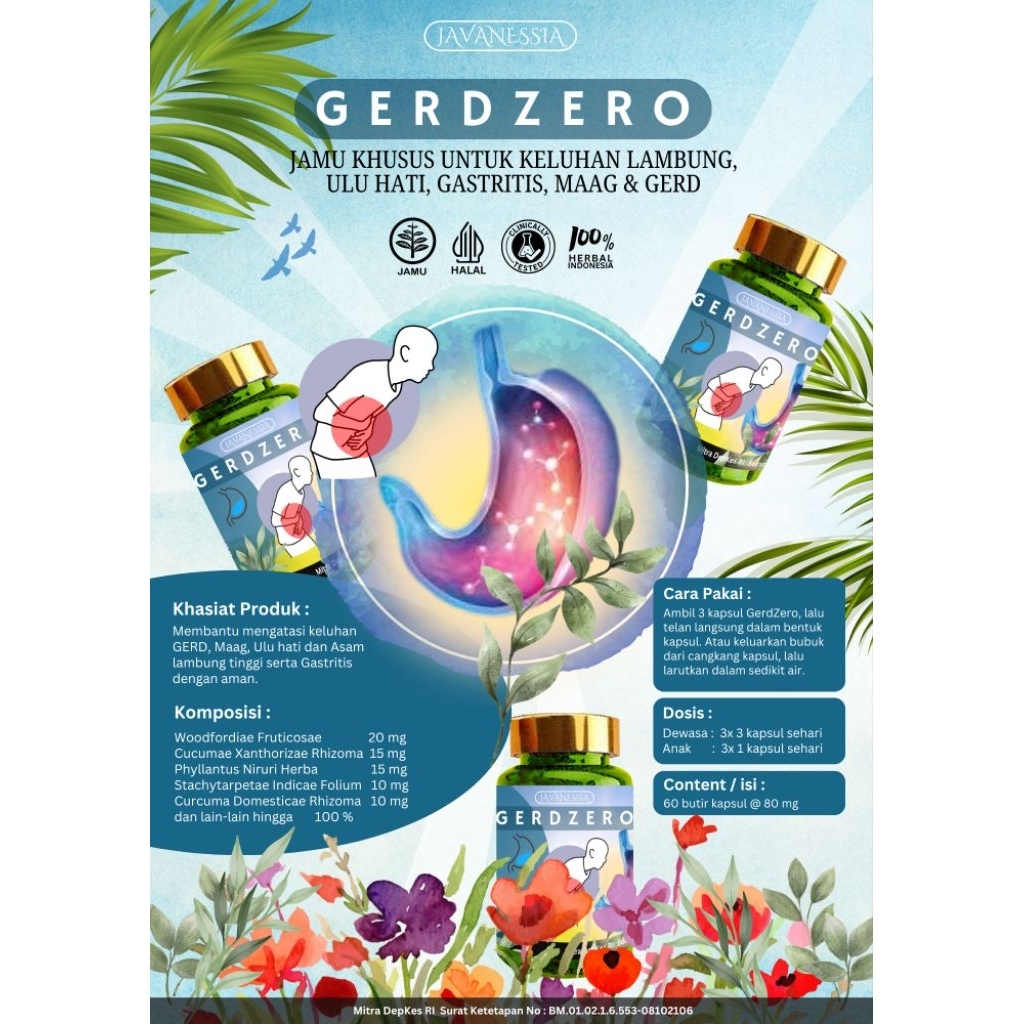 GerdZero bantu meredakan keluhan Lambung dan Gerd