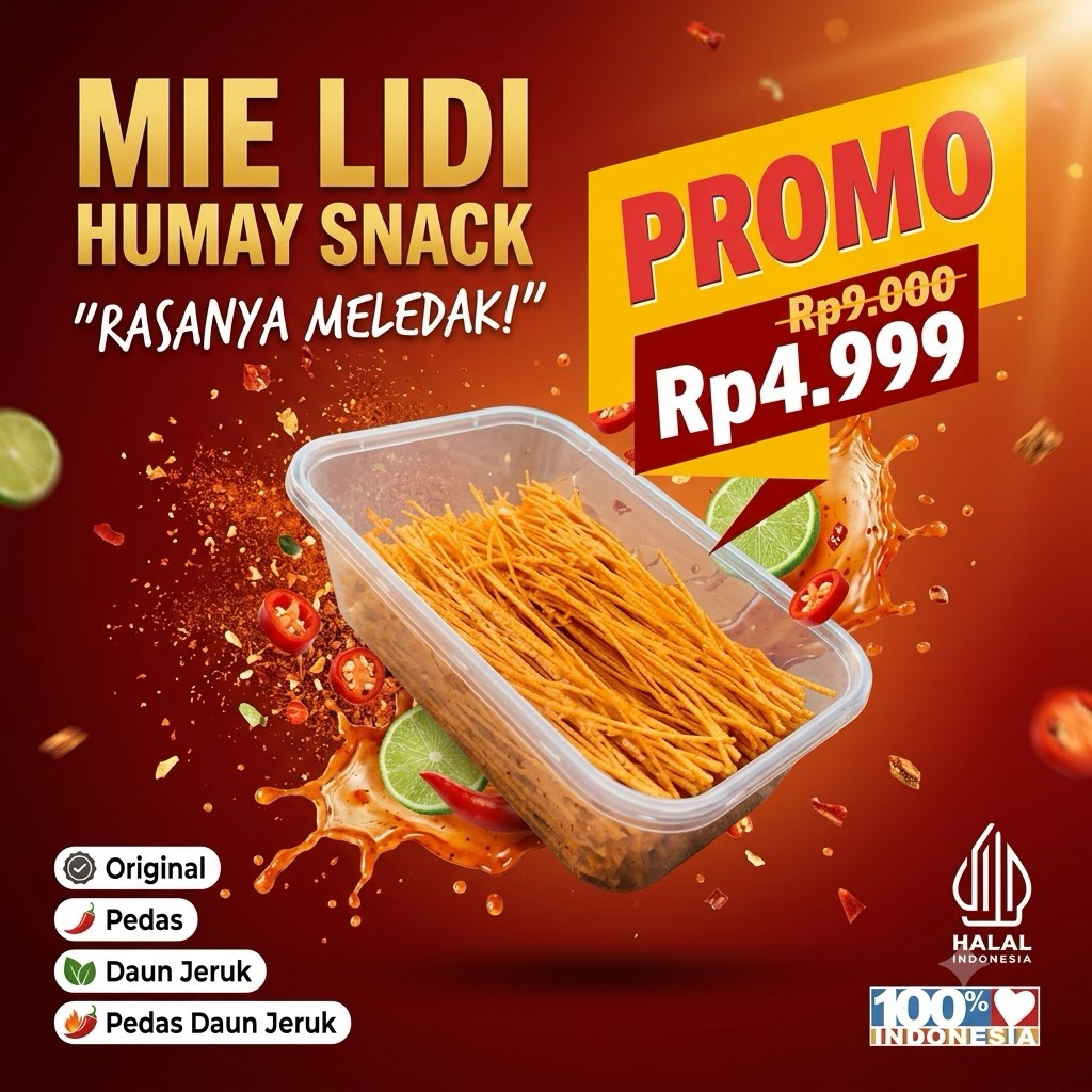 MIE LIDI PEDAS 500 ML / MIE LIDI BOX / MIE LIDI / MIE LIDI HUMAY