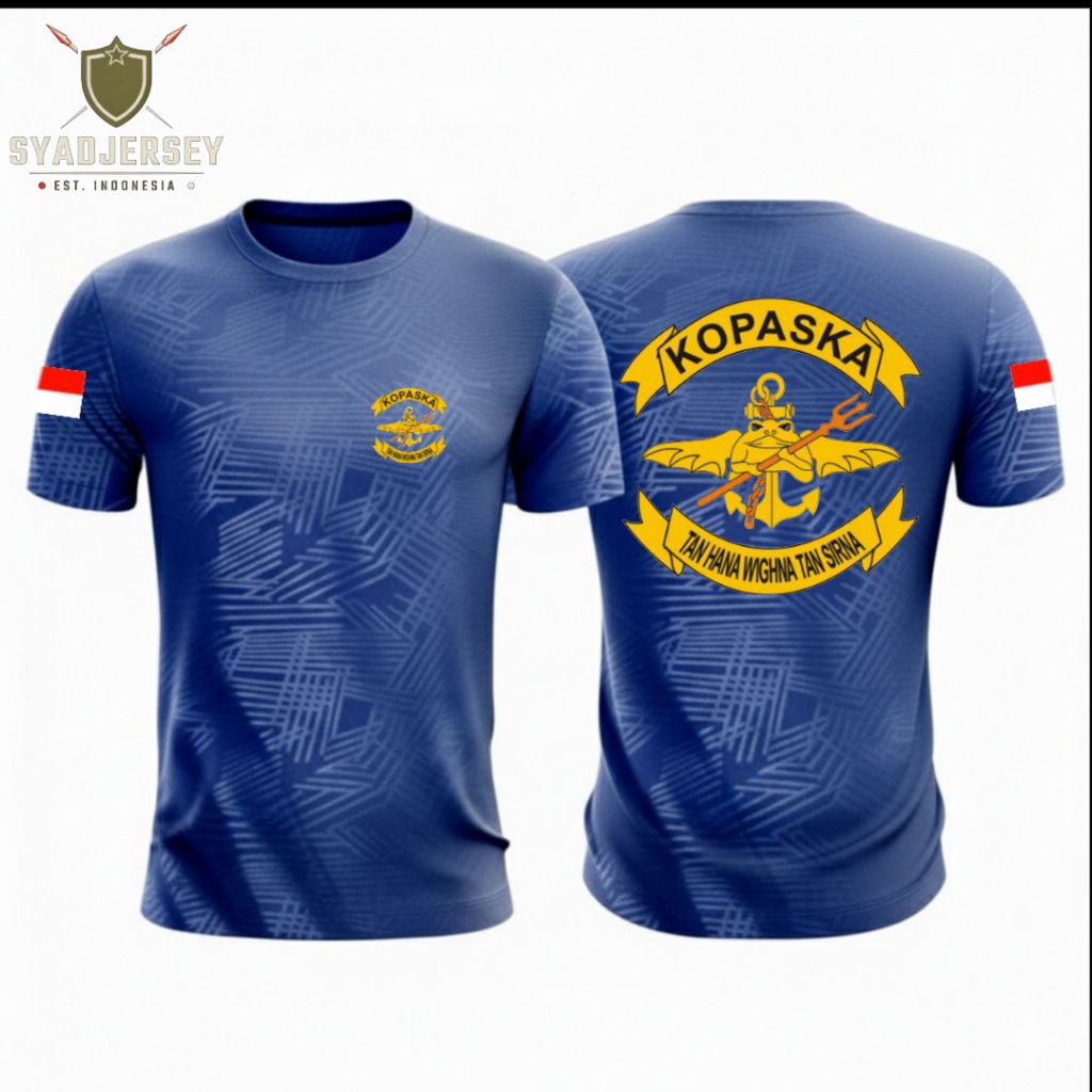 Kaos Kopaska/Baju kaos Kopaska/kaos Dryfit tebal Kopaska/Jersey Dryfit Embos Kopaska premium bisa co