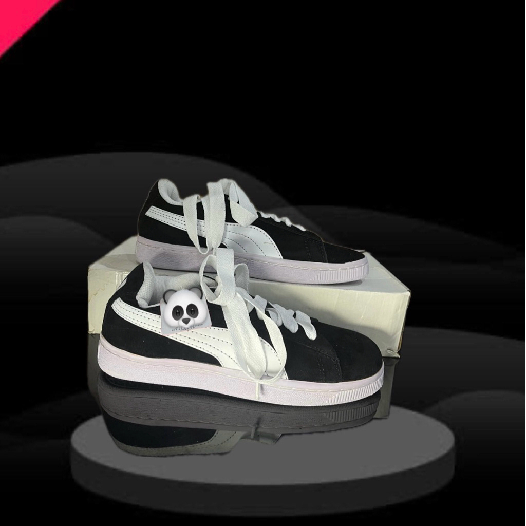 Sepatu Sneakers POEMA Unisex Hitam Putih