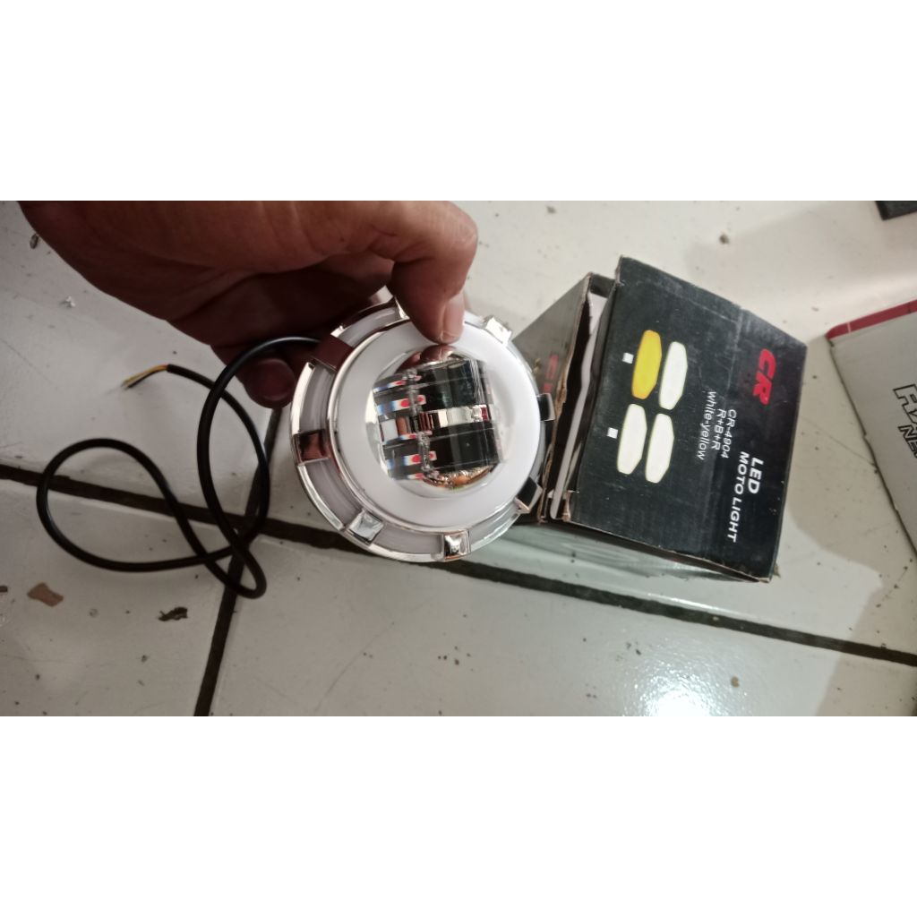 Biled cr7-4904 biled projie 2,5 inch 2 mata cr7 -4904 lampu led projie 2,5 inch