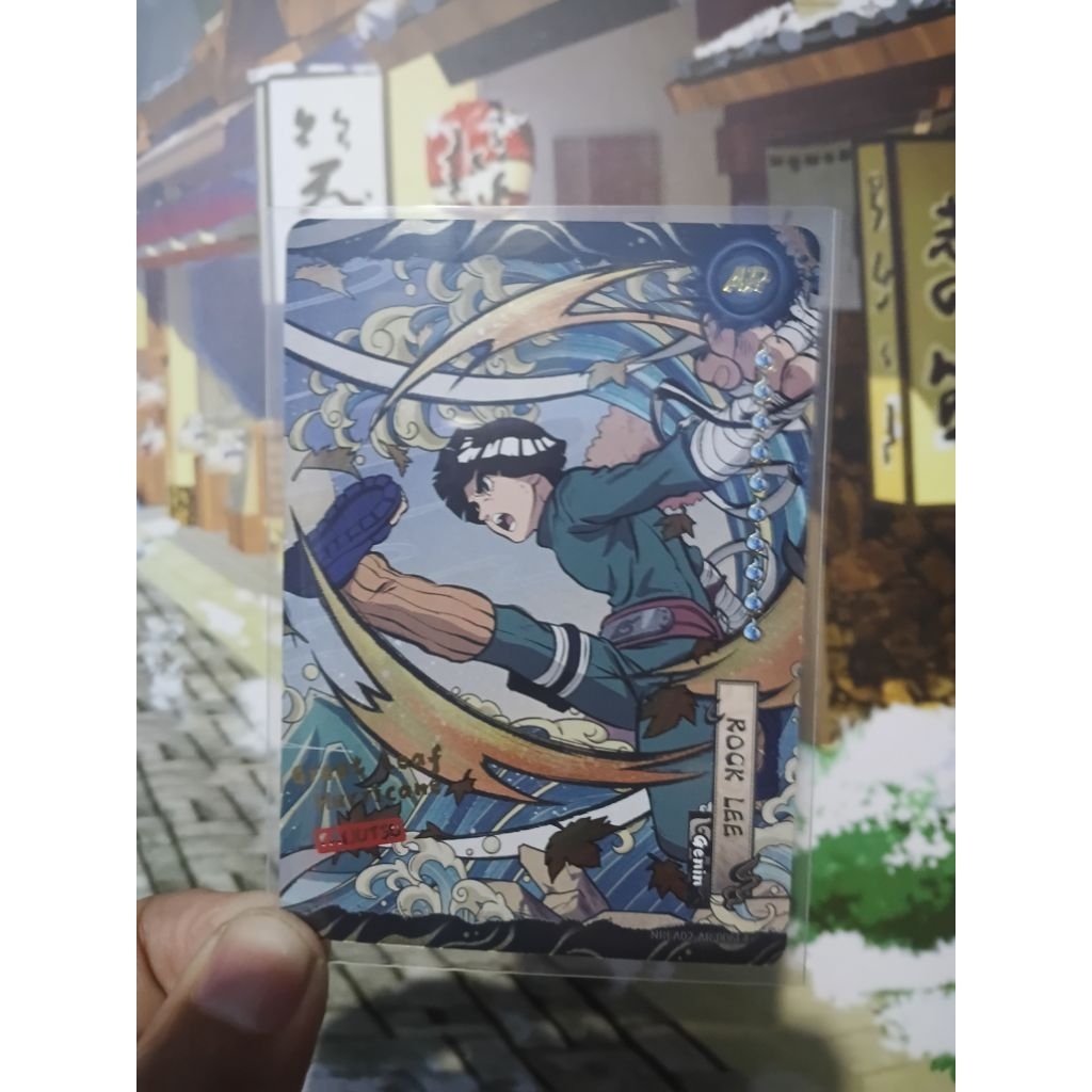 Kartu Naruto Kayou AR Rock Lee English