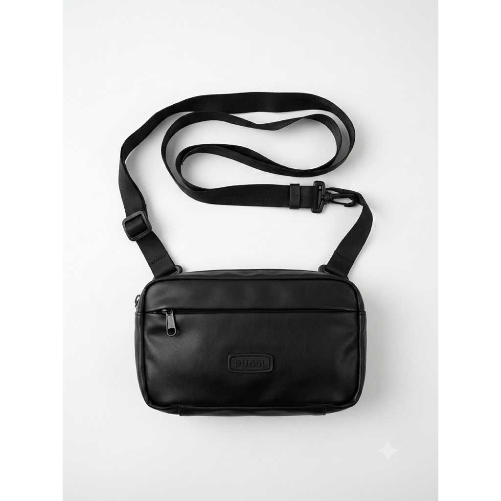 RUSEL CO HANDBAG CLUTCH & SLING BAG BLACK