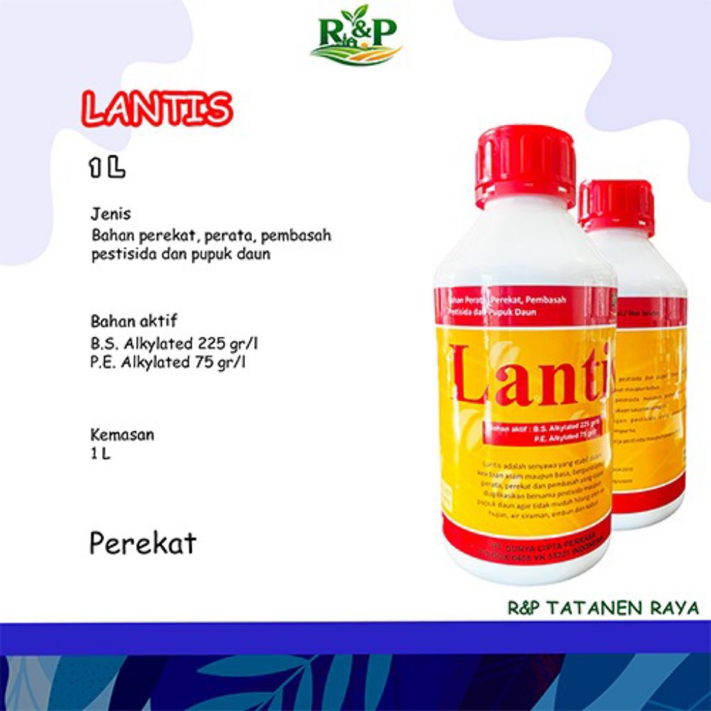 Perekat Lantis 1 Liter Perekat Perata Penembus Pestisida