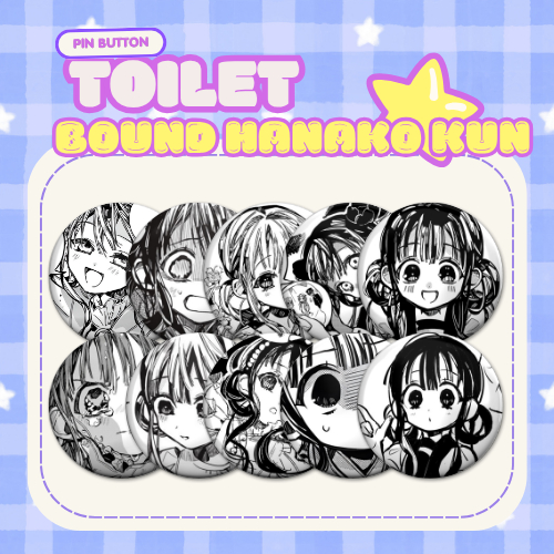 Pin Button Peniti / magnet / keychain / mirror keychain - Toilet Bound Hanako kun / Jibaku Shōnen Ha