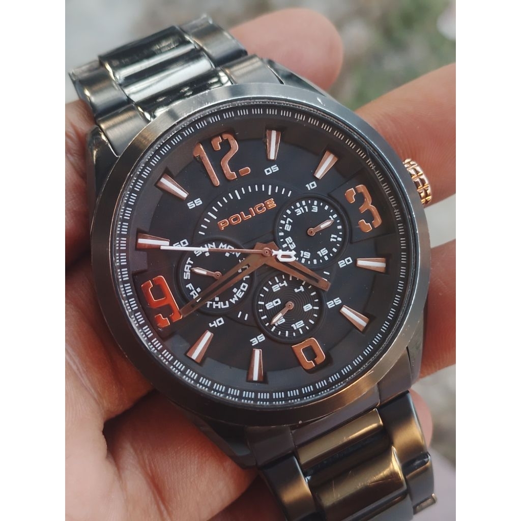 police jam tangan pria original preloved/second/bekas
