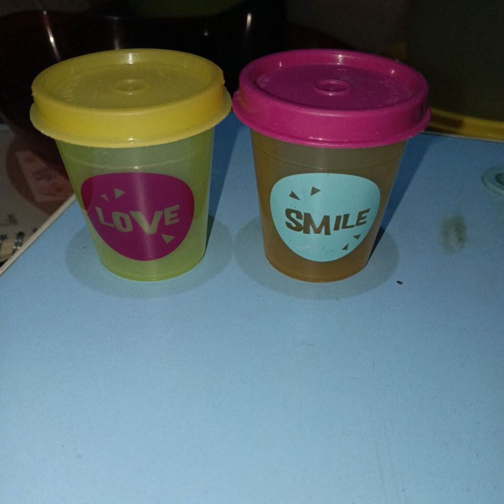 Tupperware midget /mini/tempat sambel 2pcs