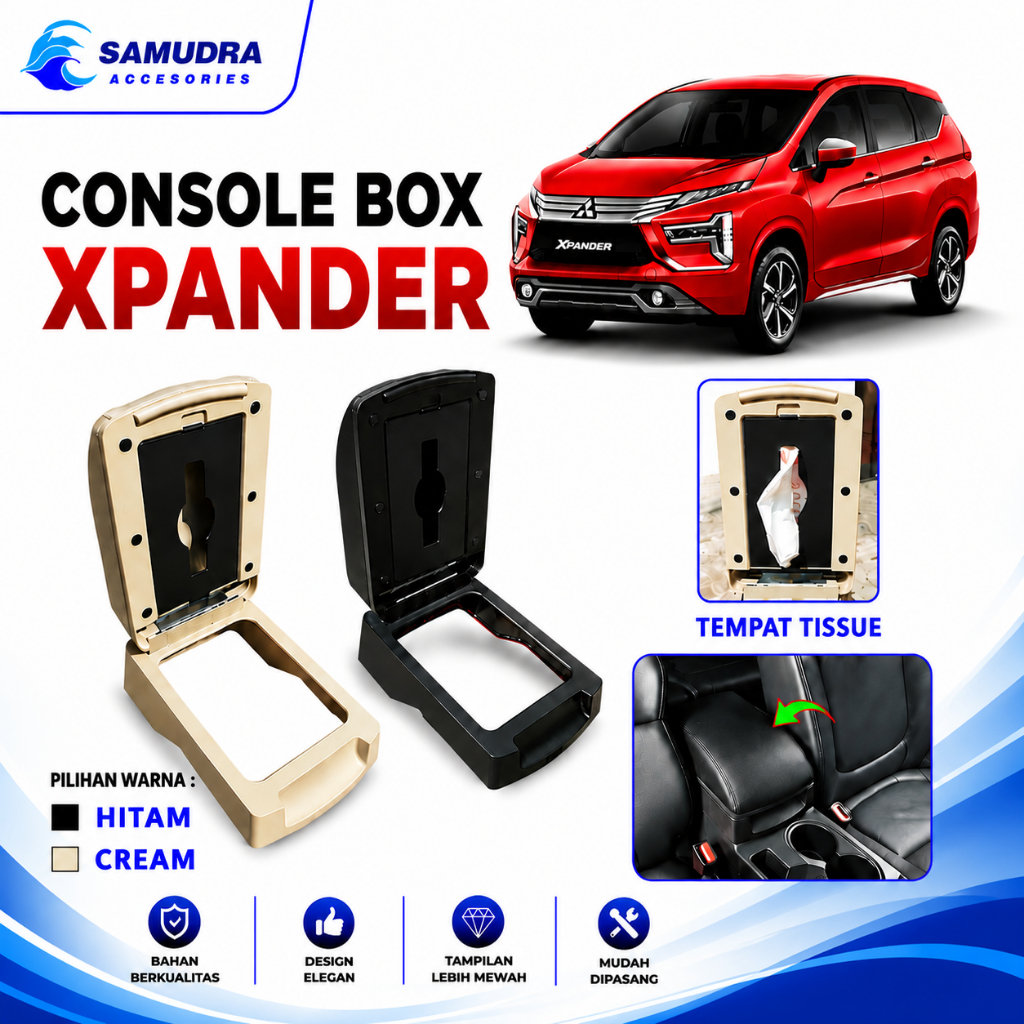 Console Box Mitsubishi Xpander All New Nissan Livina Armrest Konsol Tengah Storage Box Mobil Organiz