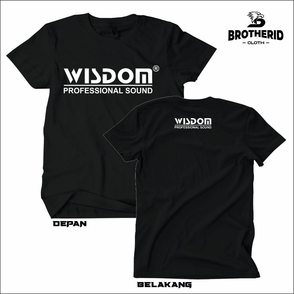 Kaos Wisdom Profesional Audio Baju Operator Sound System Original