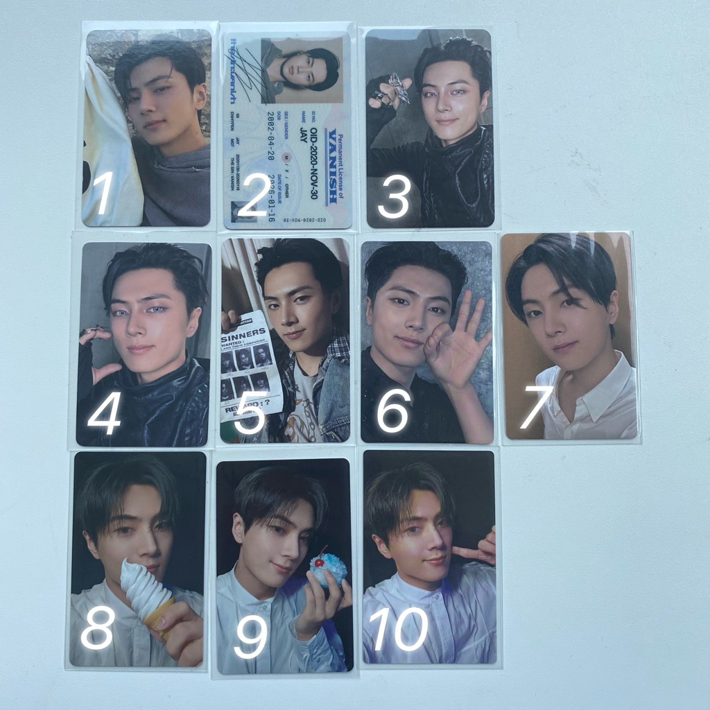 PC JAY ENHYPEN OFFICIAL PHOTOCARD ALBUM TSV THE SIN VANISH YOU YOI JAPAN SOLO JACKET DESIRE UNLEASH 