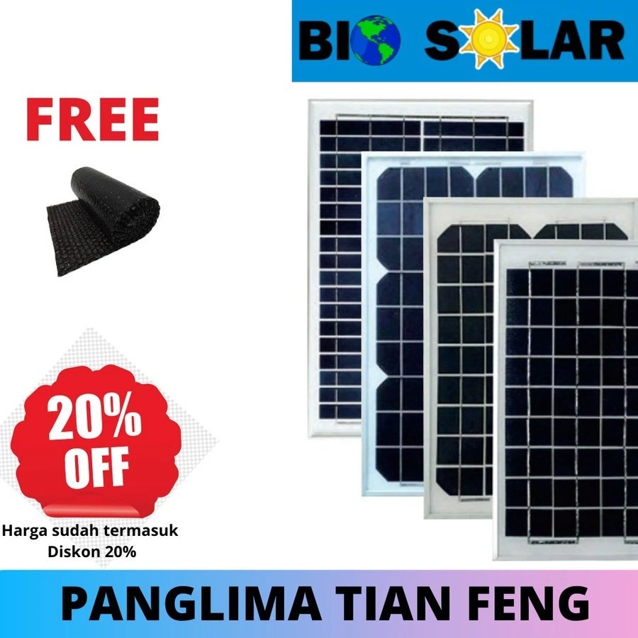 Panel surya 20wp dapat 25wp POLY solar panel PROMO