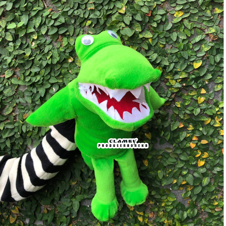 Boneka Tangan Muppet Buaya | Mainan Boneka Karakter Hewan Buaya