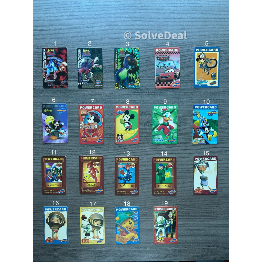 Kartu Powercard Timezone Generasi Lama Vintage Koleksi Kartu Permainan