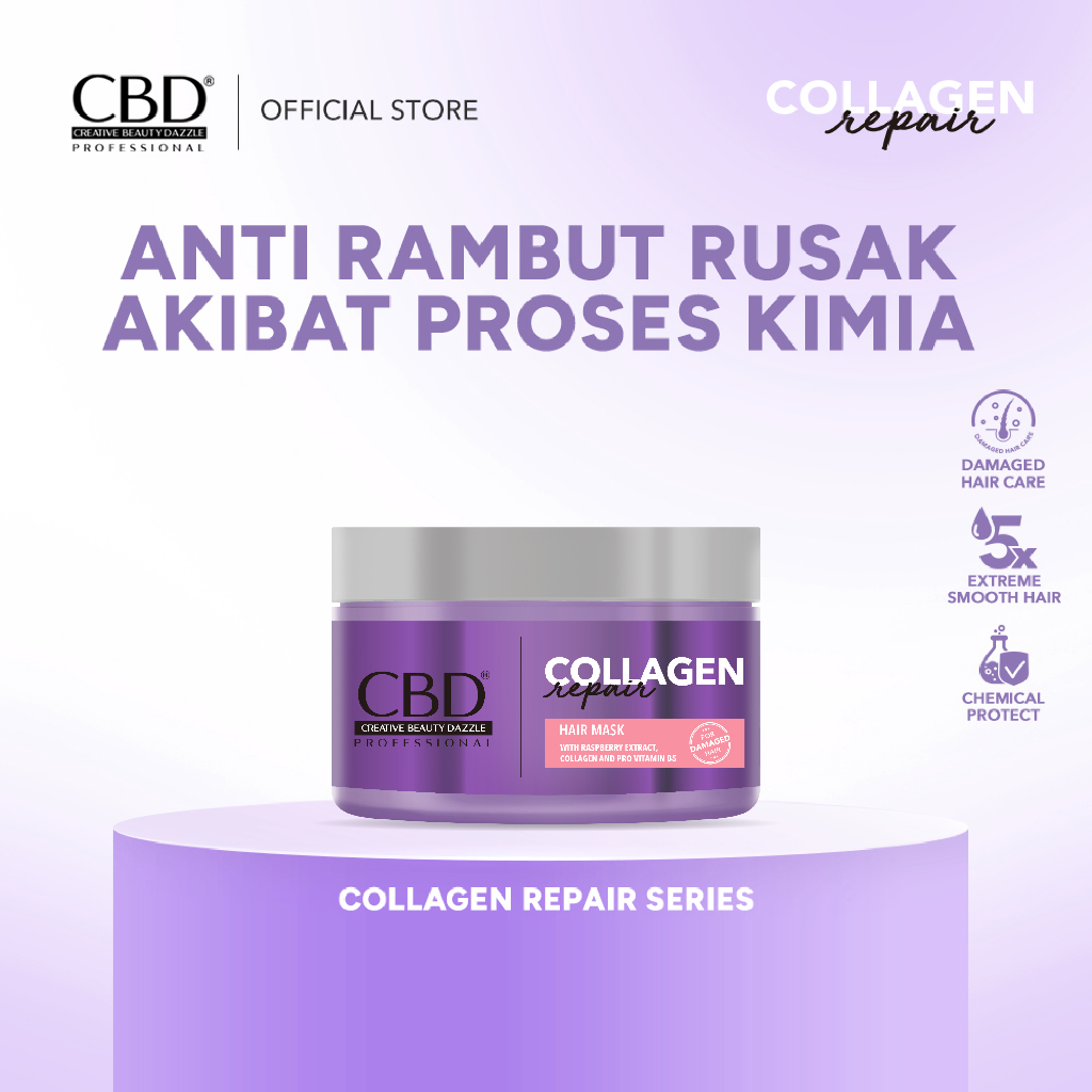 CBD COLLAGEN REPAIR HAIR MASK 250ML