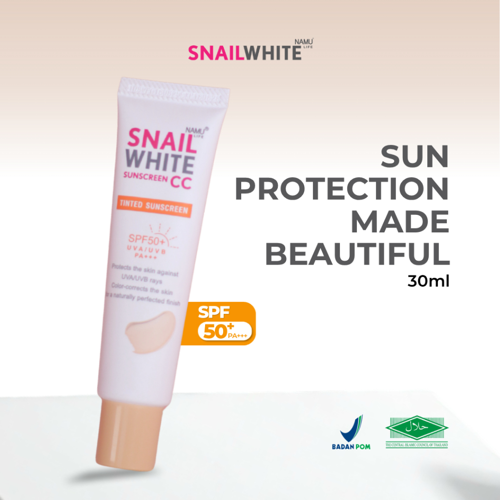 Snailwhite - Sunscreen CC Cream Whitening Thailand 30ml SPF 50+/PA+++ Perlindungan Sinar Matahari Wi