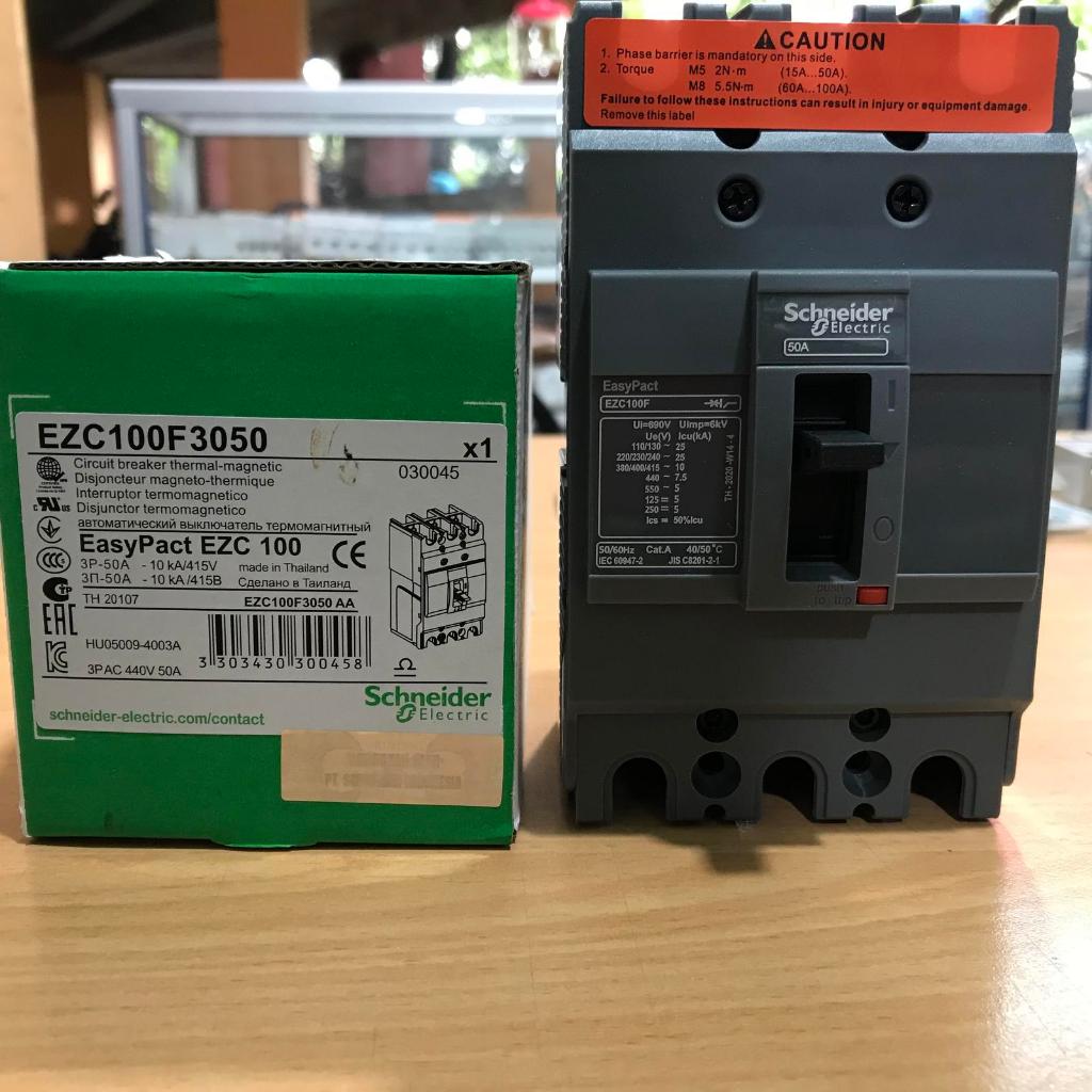 mccb breaker schneider ezc100f3050 3p 50a EZC100F3050 schneider 50a breaker 50a nfb schneider 50a br