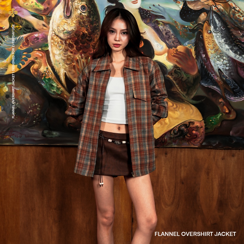 Flannel Zipper Jacket