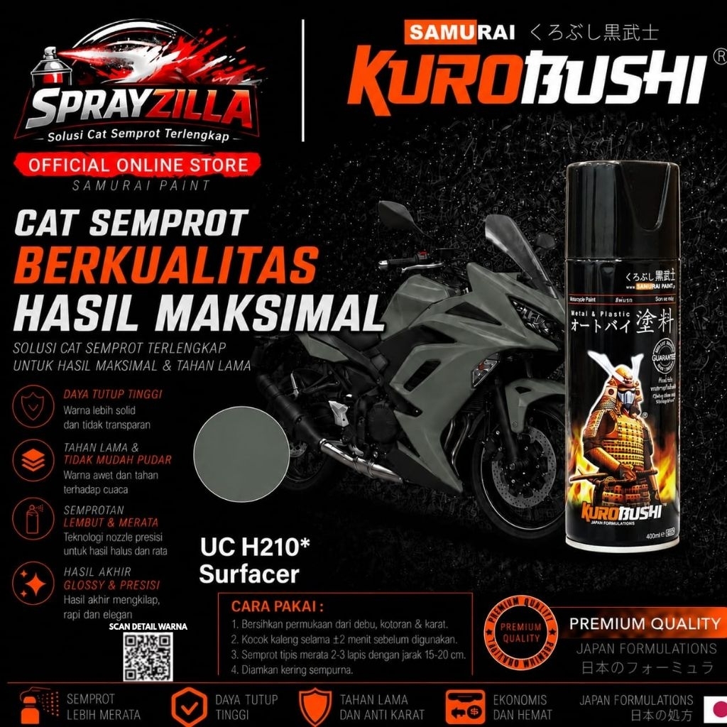 Samurai Paint Undercoat Epoxy Surfacer UC H210*
