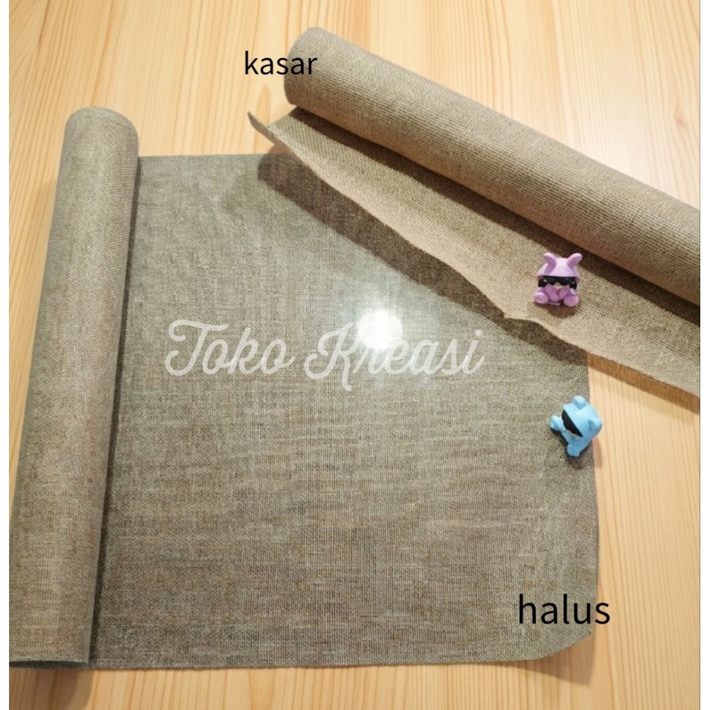 (Per gulung) Kain goni vintage / kain rami / kain jute hemp cloth bahan craft kerajinan  buket bunga