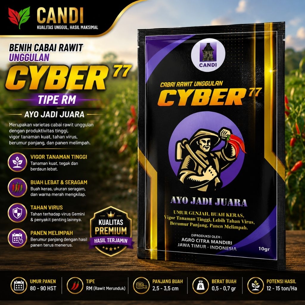 CABAI RAWIT  CYBER 77 KEMASAN 10 GRM