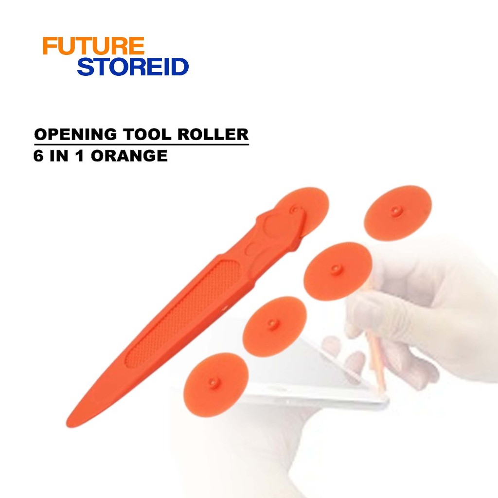 ROLLER OPENING TOOL 6 IN 1 ORANGE UNTUK BUKA LCD HP - OPENING TOOL ROLLER ORANGE 6 IN 1 SERVIS HP - 