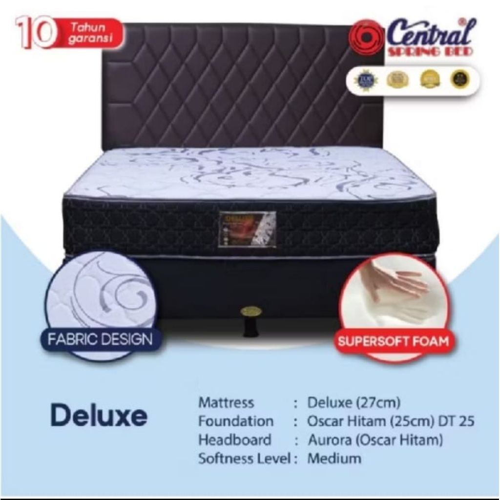 Central Kasur Springbed Deluxe Zest Full Set