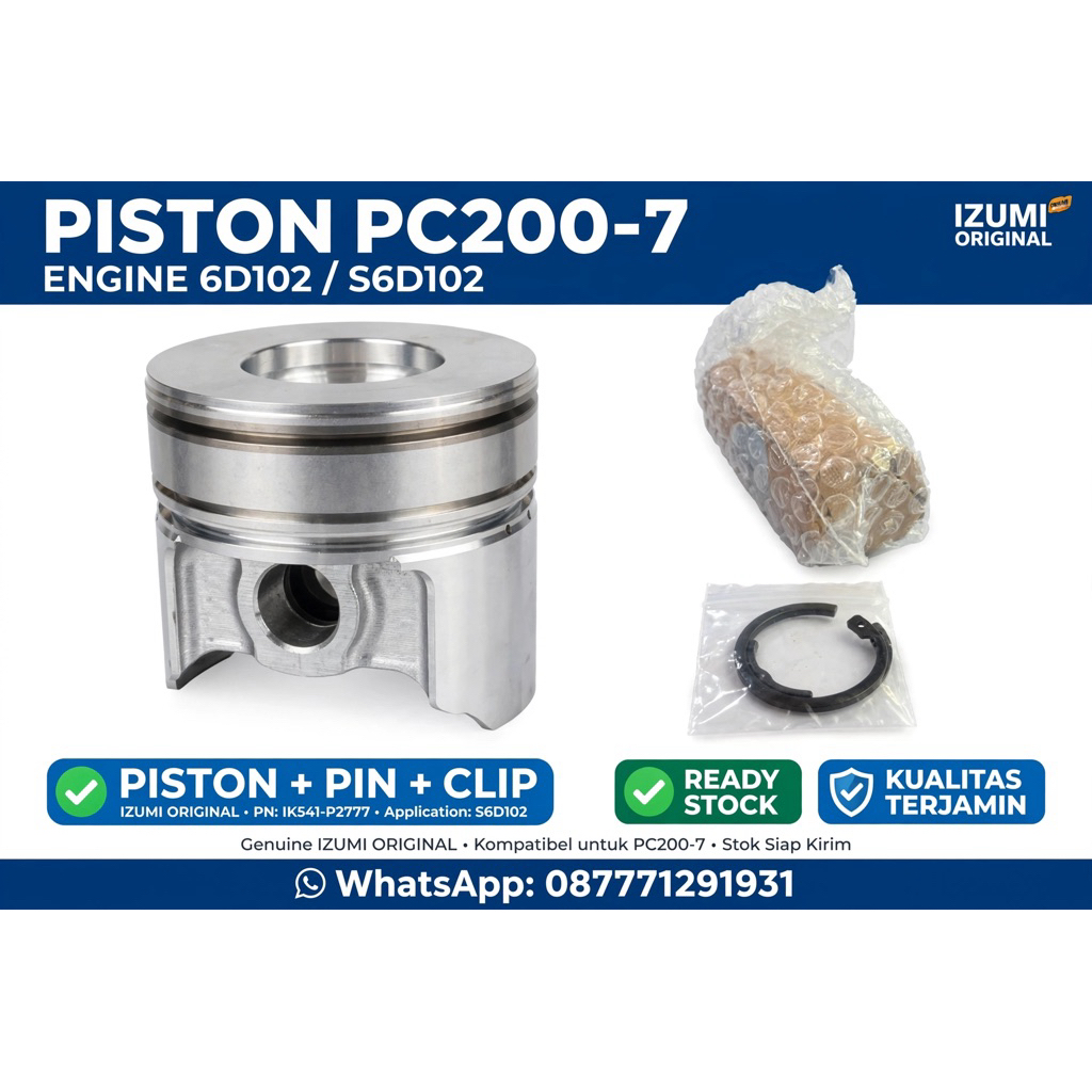 Piston komatsu pc200-7