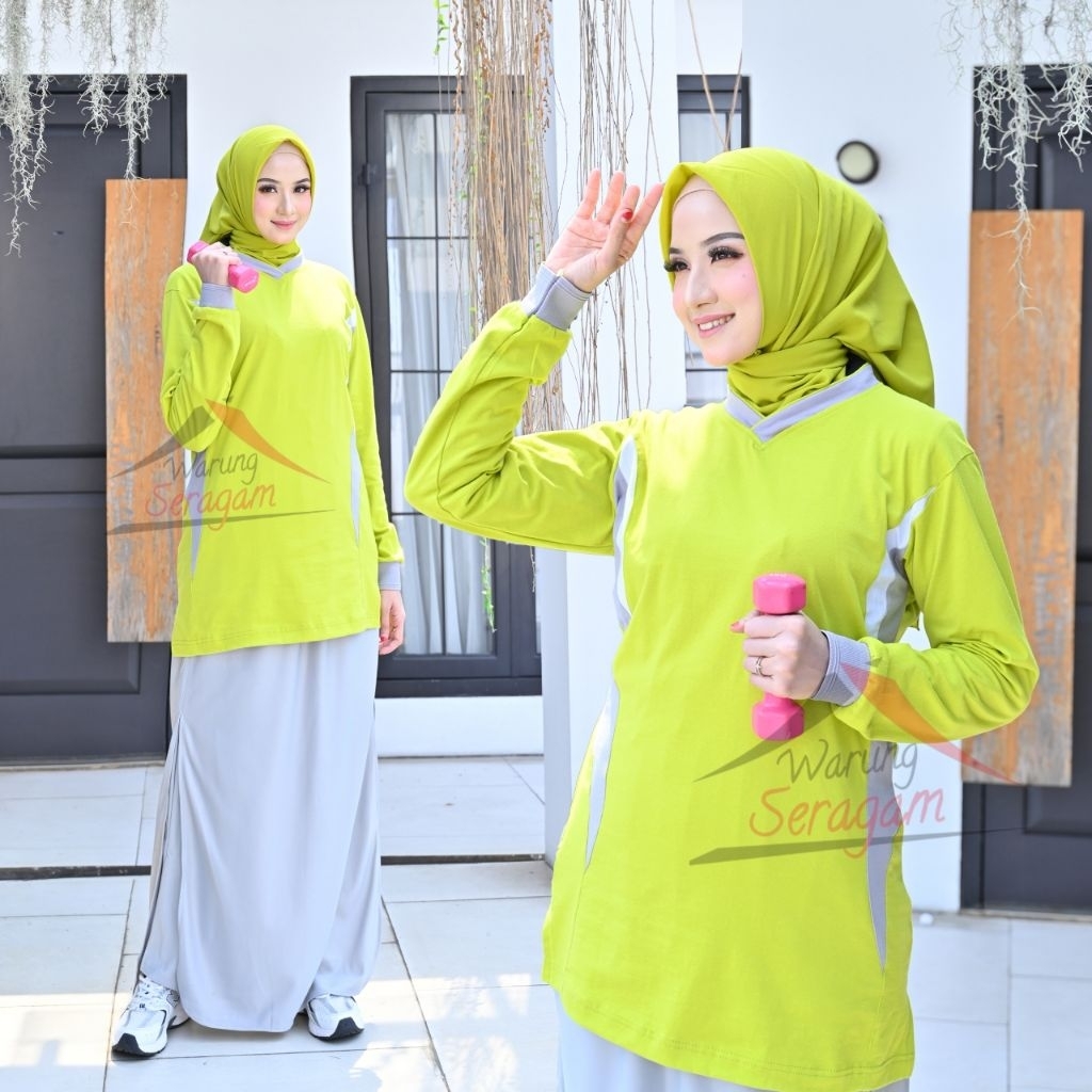 One set Rok Olahraga Wanita Celana Rok Baju Seragam Training Terbaru