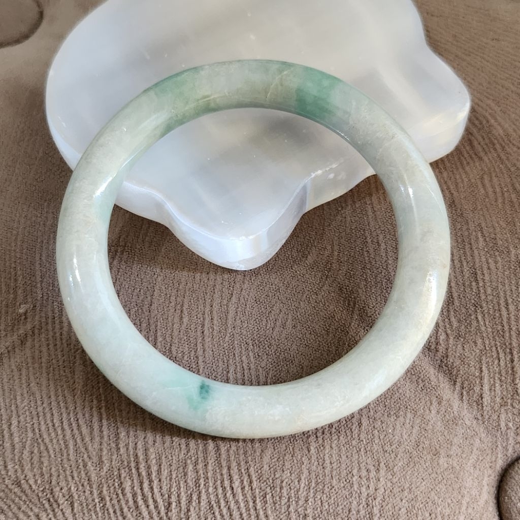 Bangle Giok Donat Apple Green 55,4 mm