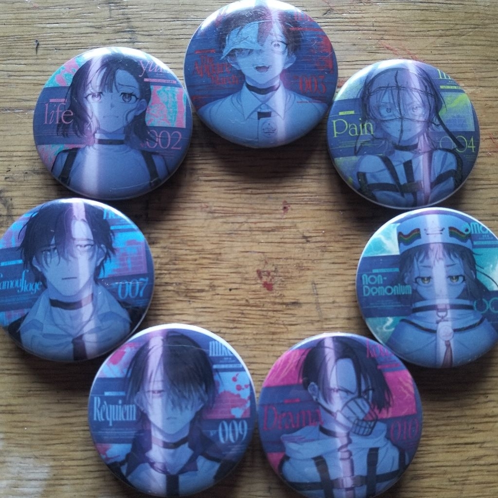 Milgram Trial 3 Character Pins
