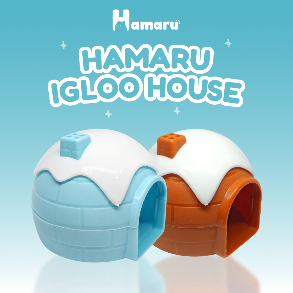 Hamaru Igloo House Rumah Tempat Tidur Hamster Unik Bentuk Es Igloo