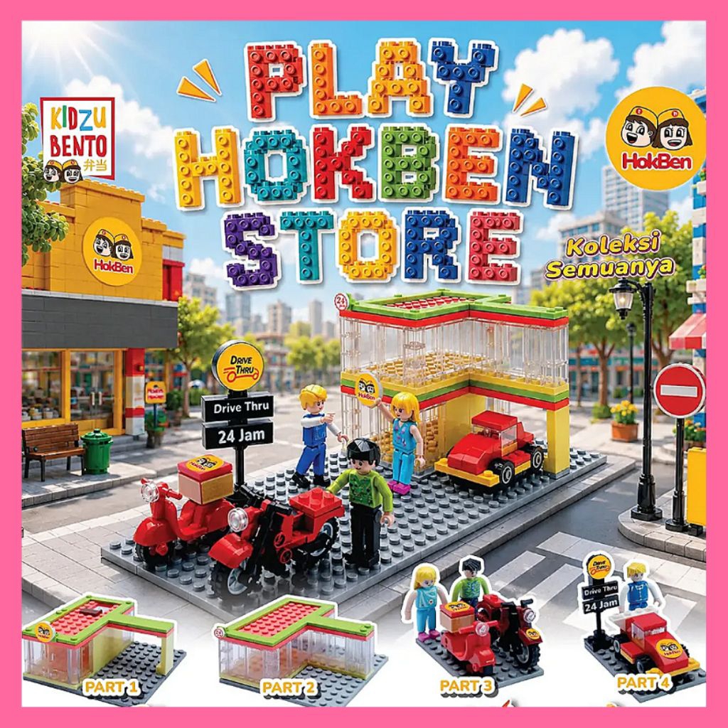 hokben lego play store Hoka Hoka Bento merchandie mainan figure kids