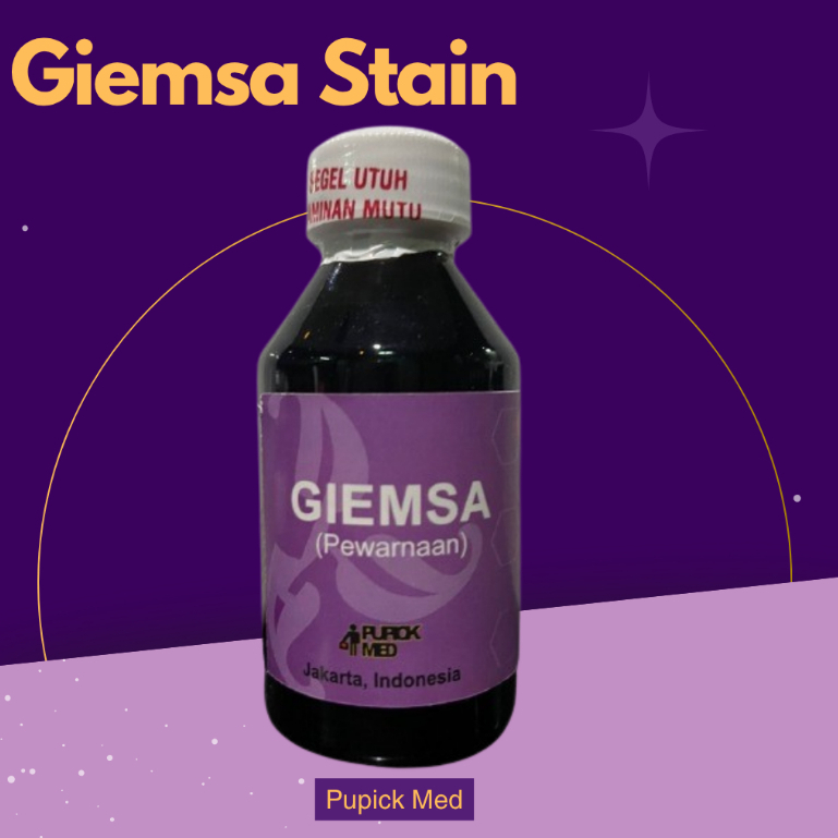 Giemsa 100ml / Pewarna Laboratorium / Pewarnaan Giemsa