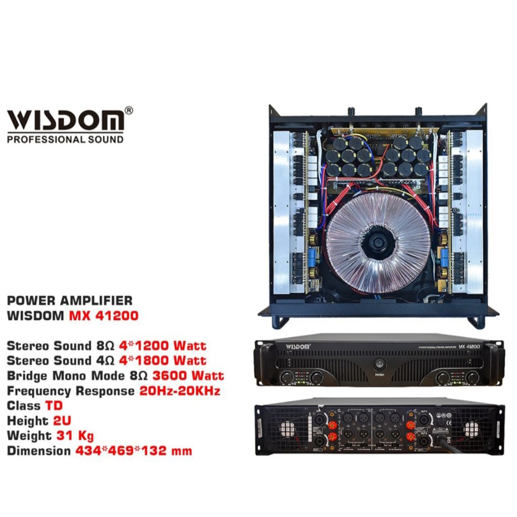 Power WISDOM MX41200 4 Channel Class TD