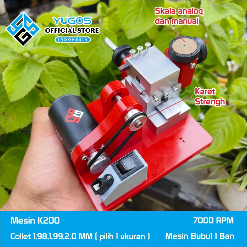 Mesin bubut mini 4 WD K200 YUGOS