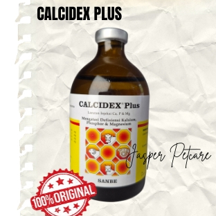 Calcidex Plus 100 ml/ Sanbe Farma/ Obat sapi ambruk