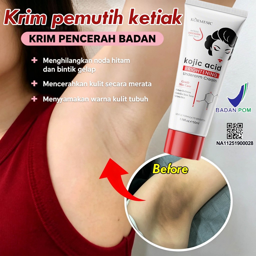 MYSTICORE Krim Pemutih Ketiak Krim Pemutih selangkangan dan miss v Krim Pemutih Leher dan Wajah Koji