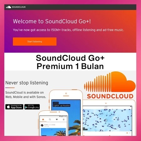 SoundCloud Go+ Premium 1 Bulan