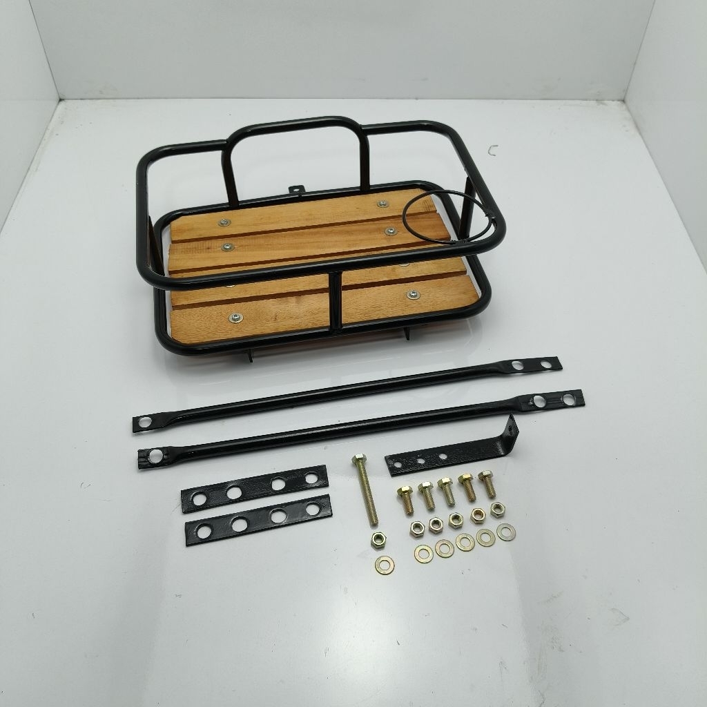 Keranjang kranjang Depan Sepeda Alas kayu clasik MTB BMX Minion Minilove fedral fixie front rack dep